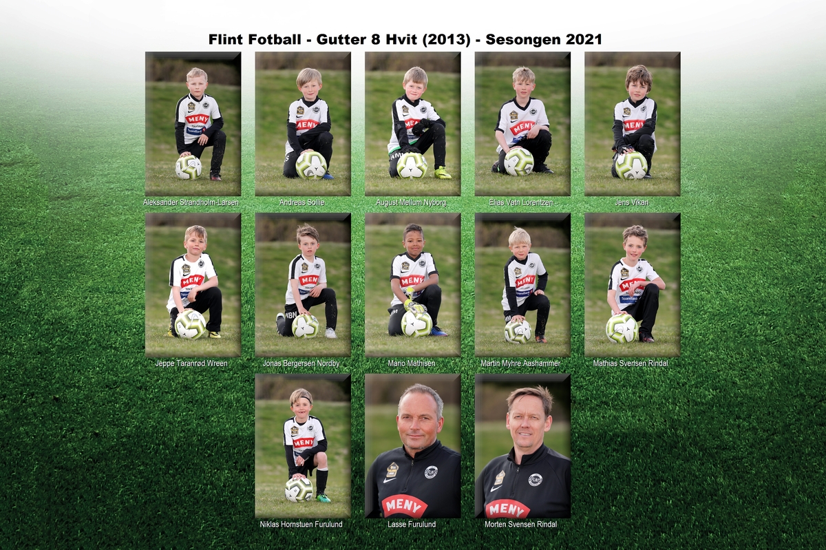 Flint Fotball - Gutter 8 Hvit (2013)