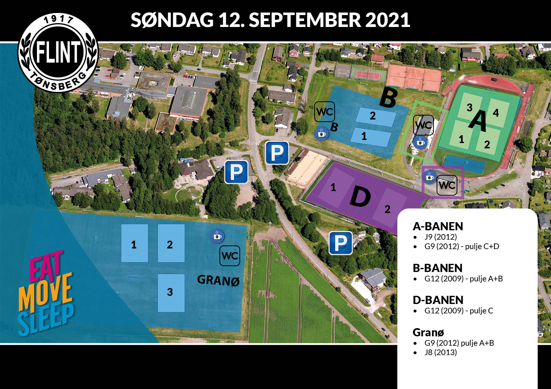 Banekart EMS - 2021- søndag
