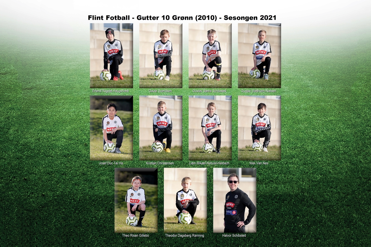 Flint Fotball - Gutter 10 Grønn (2010)