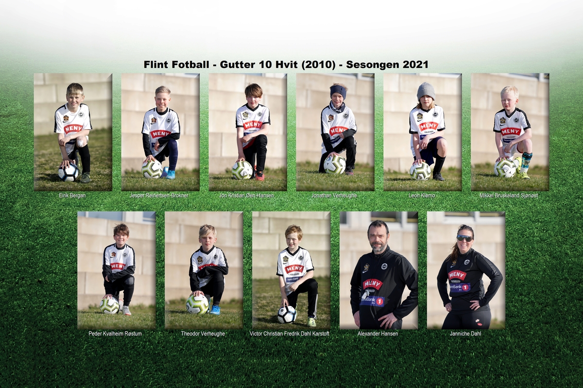 Flint Fotball - Gutter 10 Hvit (2010)