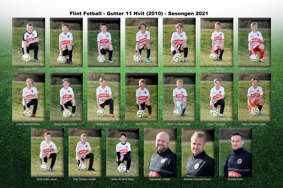 Flint Fotball - Gutter 11 Hvit (2010)
