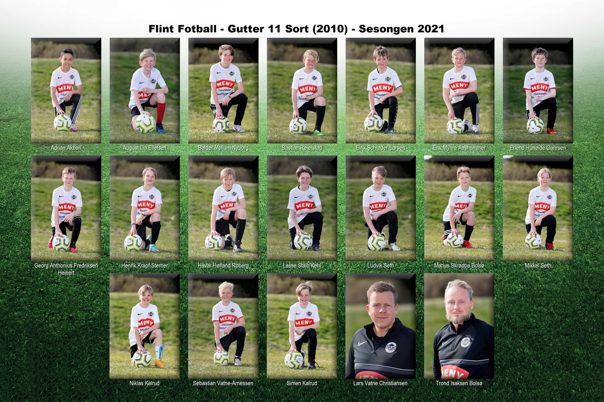 Flint Fotball - Gutter 11 Sort (2010)