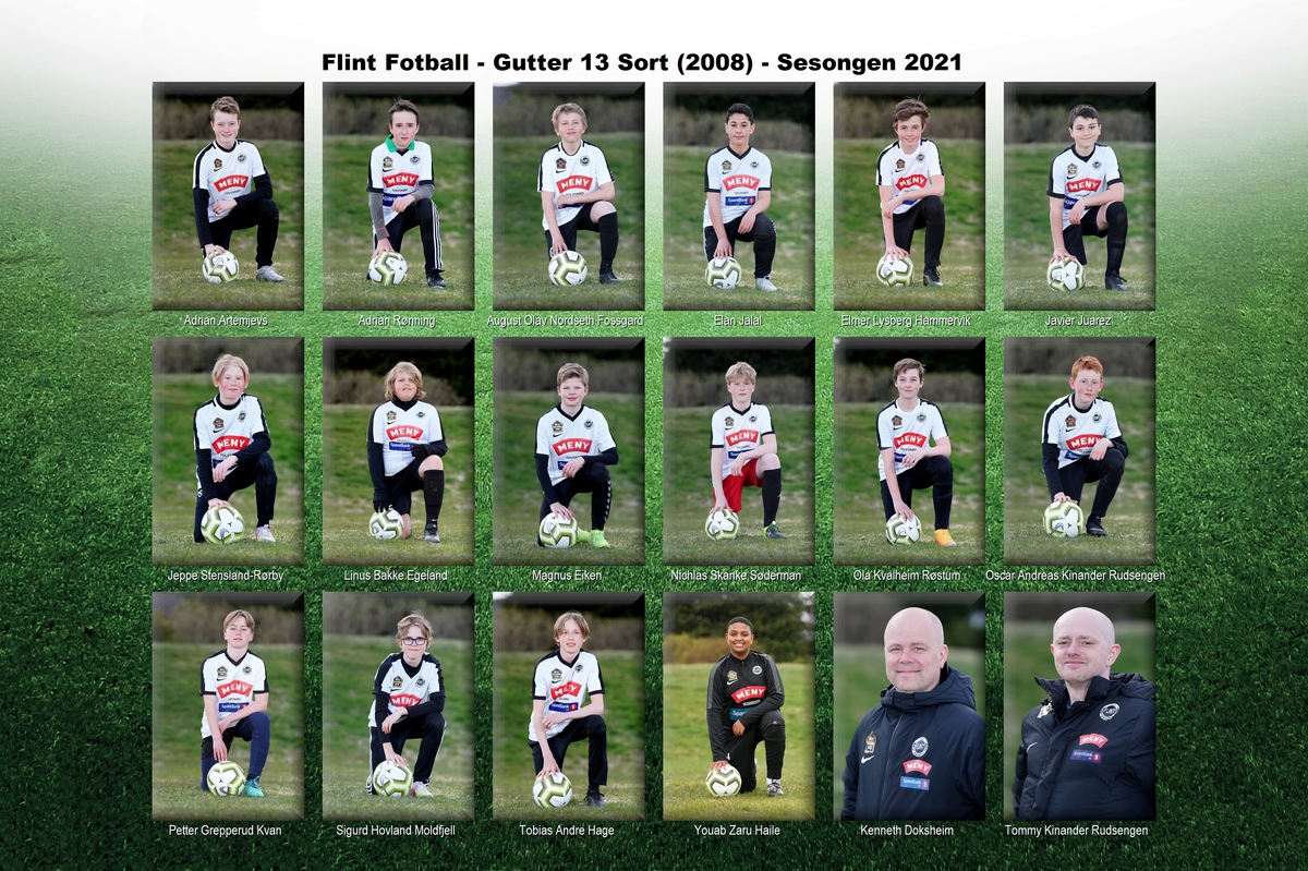 Flint Fotball - Gutter 13 Sort (2008)