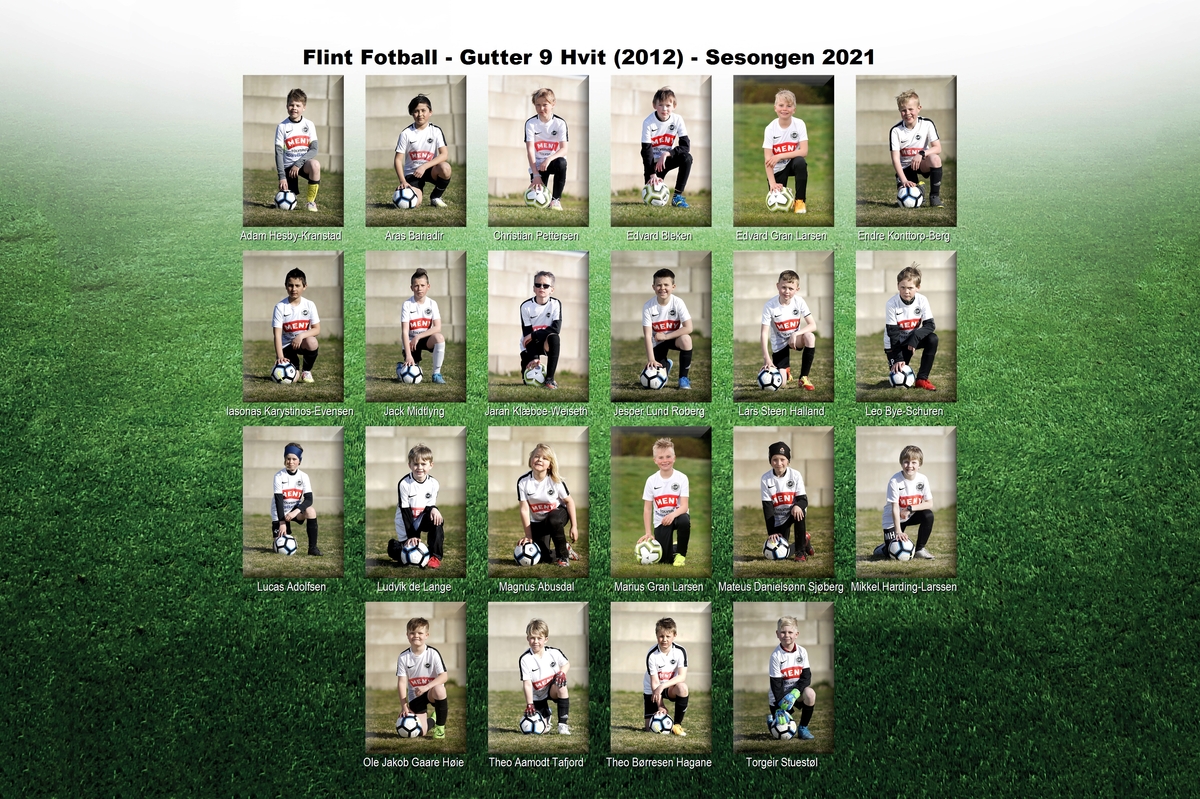 Flint Fotball - Gutter 9 Hvit (2012)