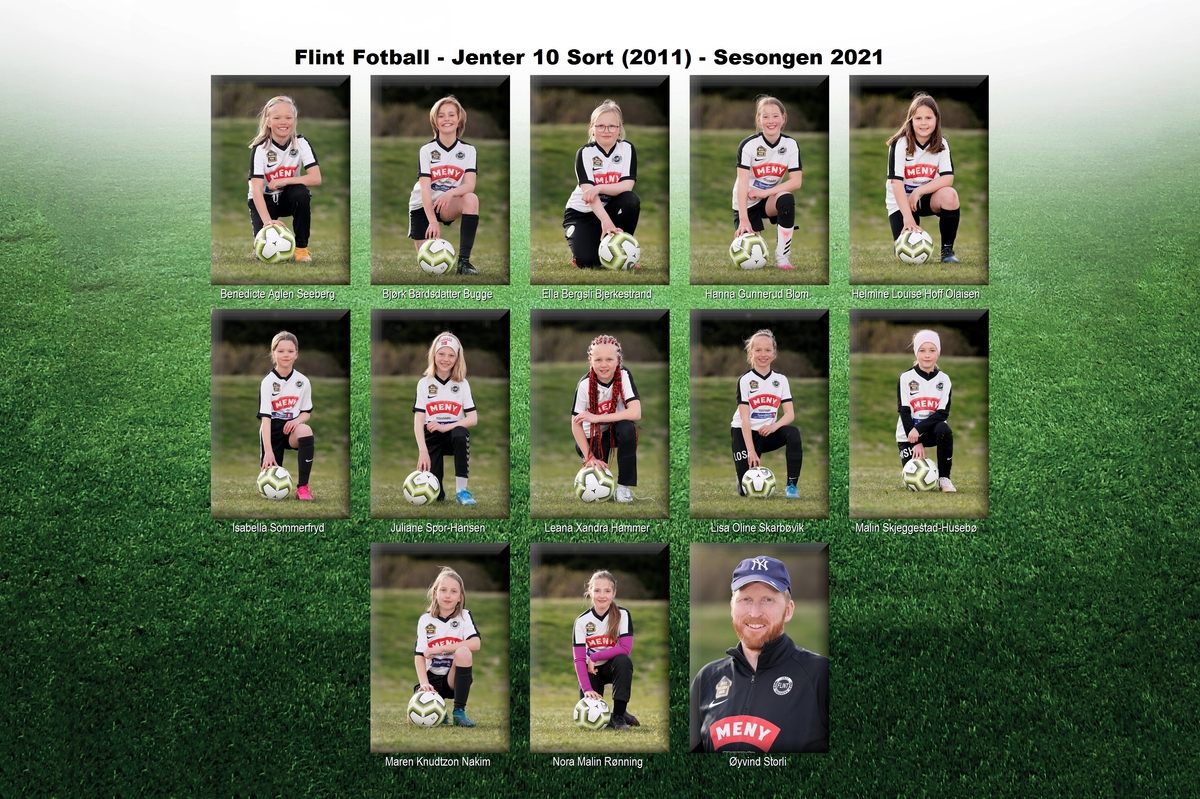 Flint Fotball - Jenter 10 Sort (2011)