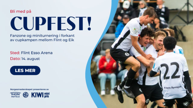 Cup-kamp Flint-Eik | Fanzone + sendes på TV2 Sport 1
